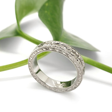 Hand Engraved Wedding Ring | Era Design Vancouver Canada 