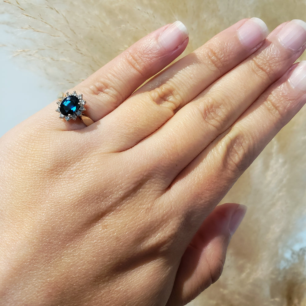 Vintage Sapphire & Diamond Ring | Era Design Vancouver Canada