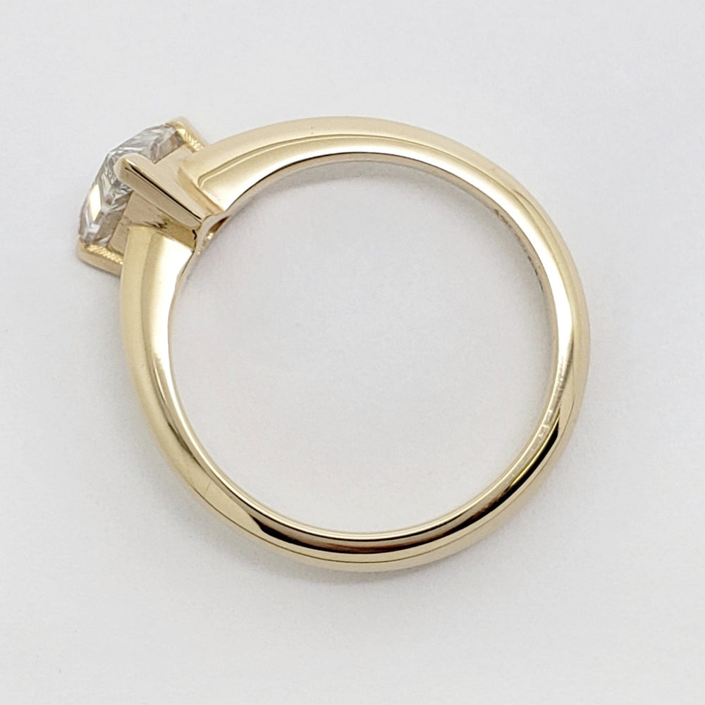 Triangle Solitaire Lab Diamond Engagement Ring | Era Design Vancouver Canada