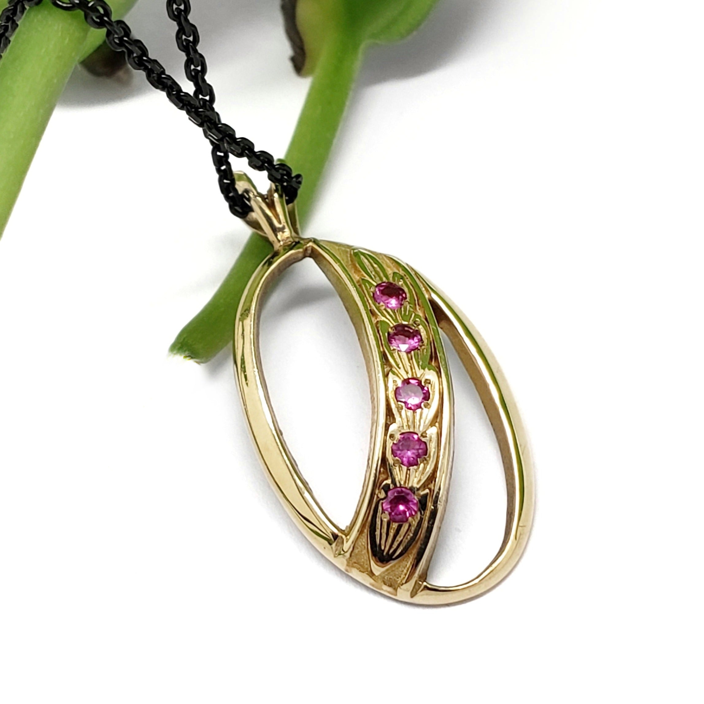 Vintage Lab Ruby Pendant