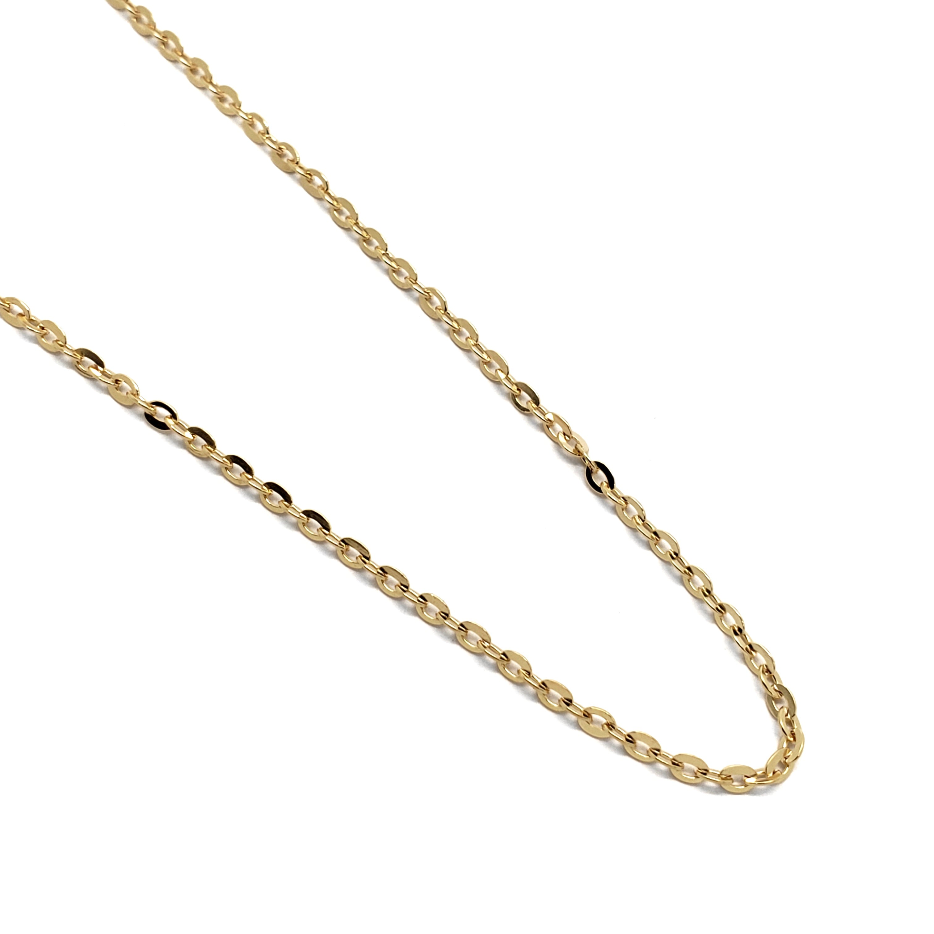 10kt Flat Cable Link Chain