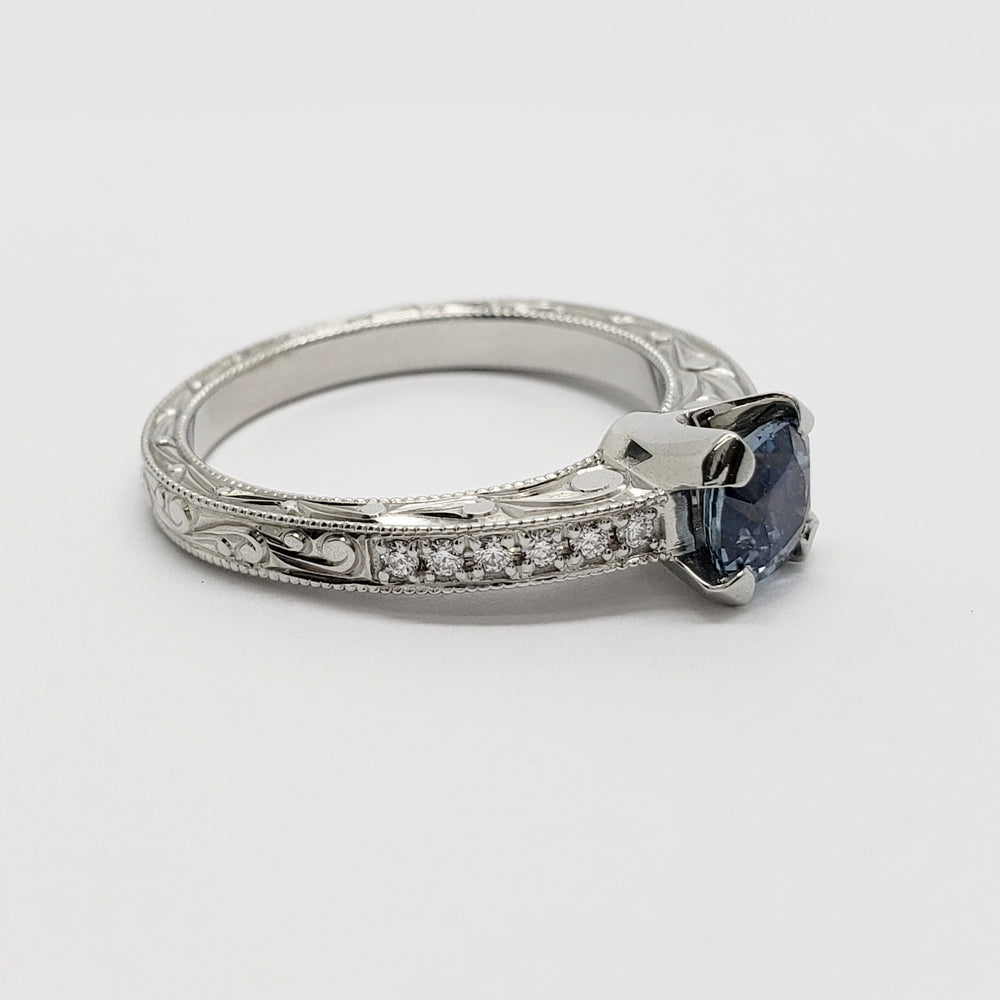 Montana Sapphire Engagement Ring | Era Design Vancouver Canada