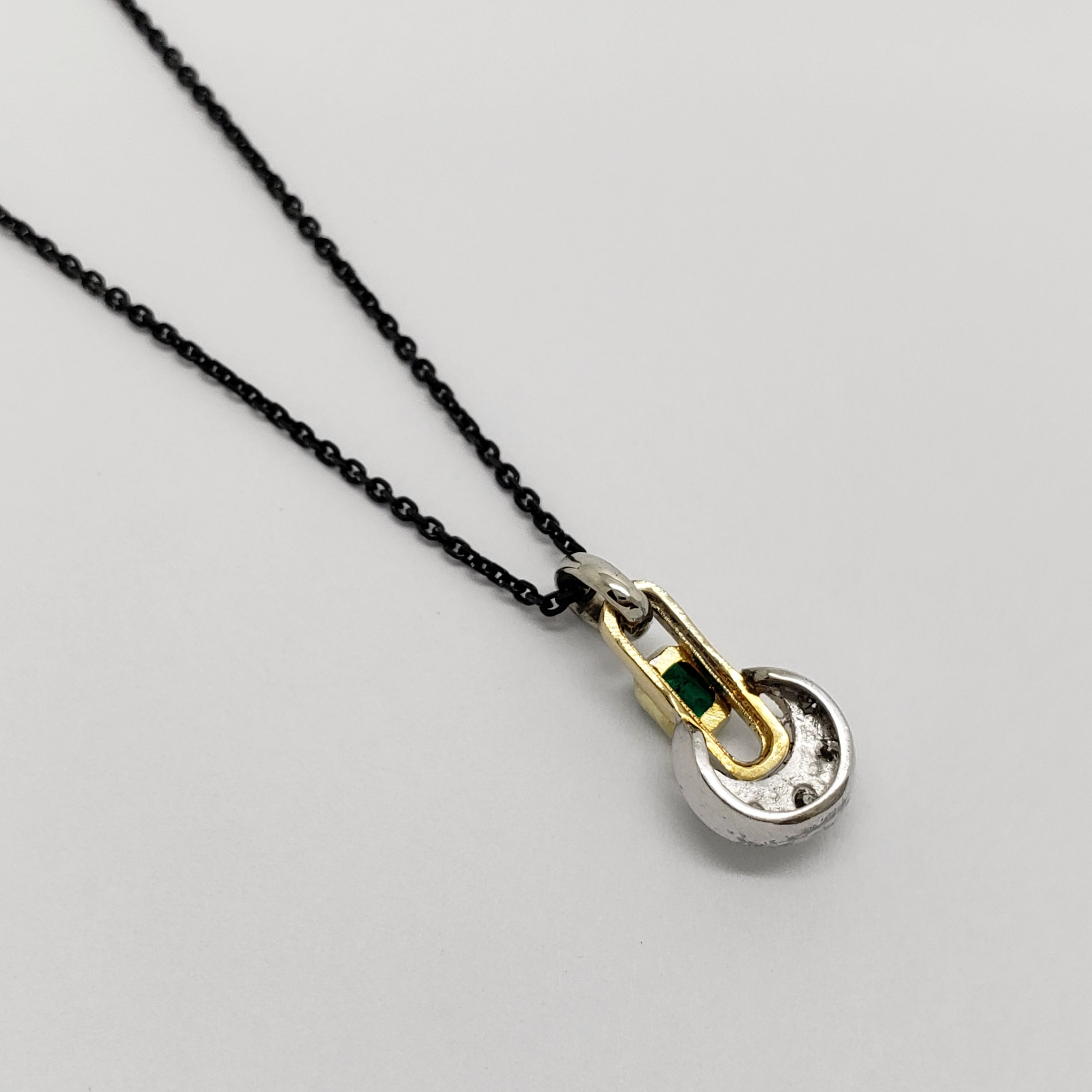 Vintage Emerald & Diamond Pendant