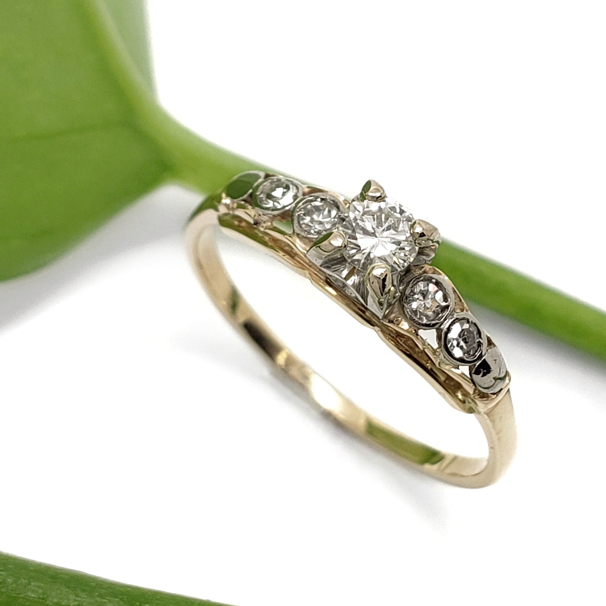 Antique Diamond Engagement Ring | Era Design Vancouver Canada