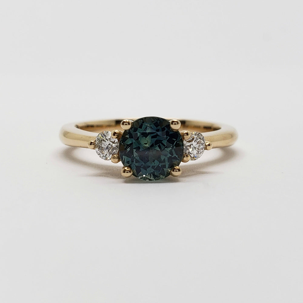Australian Sapphire Engagement Ring | Era Design Vancouver Canada