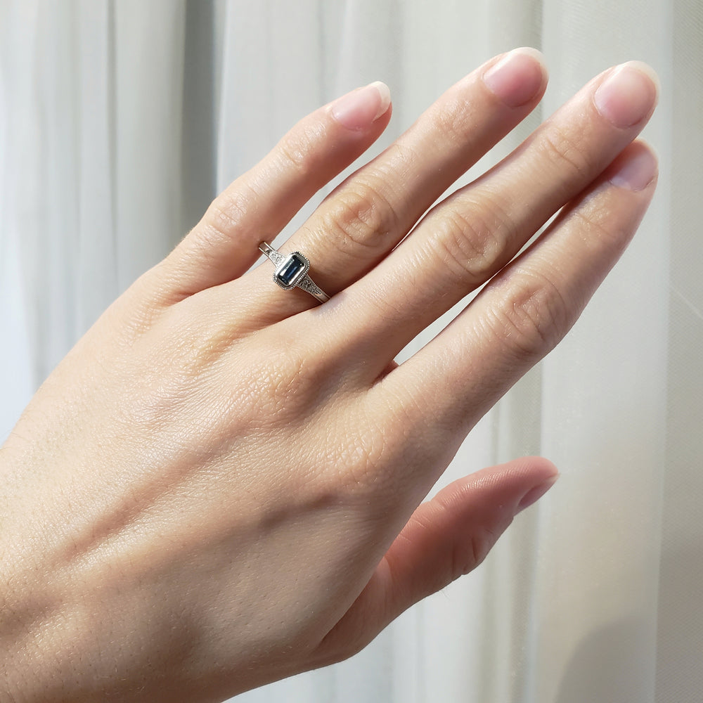 Montana Sapphire Engagement Ring | Era Design Vancouver Canada