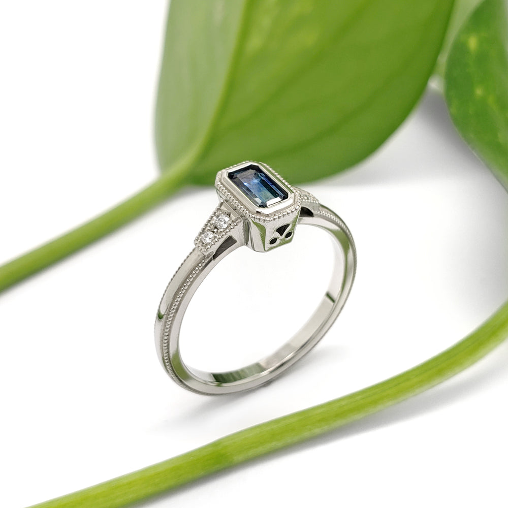 Montana Sapphire Engagement Ring | Era Design Vancouver Canada