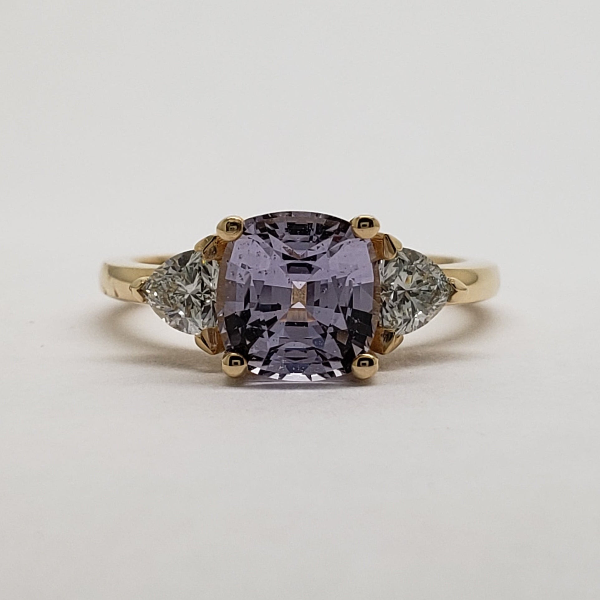 Lavender Cushion Sapphire Engagement Ring | Era Design Vancouver Canada