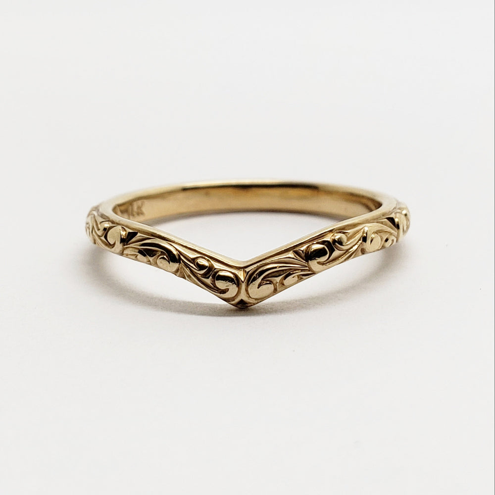 Hand Engraved Wedding Ring | Era Design Vancouver Canada