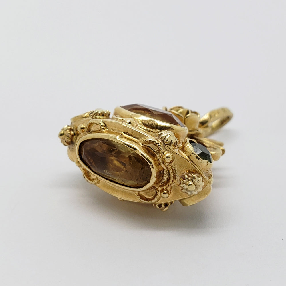 Antique Gemstone Fob Pendant | Era Design Vancouver Canada