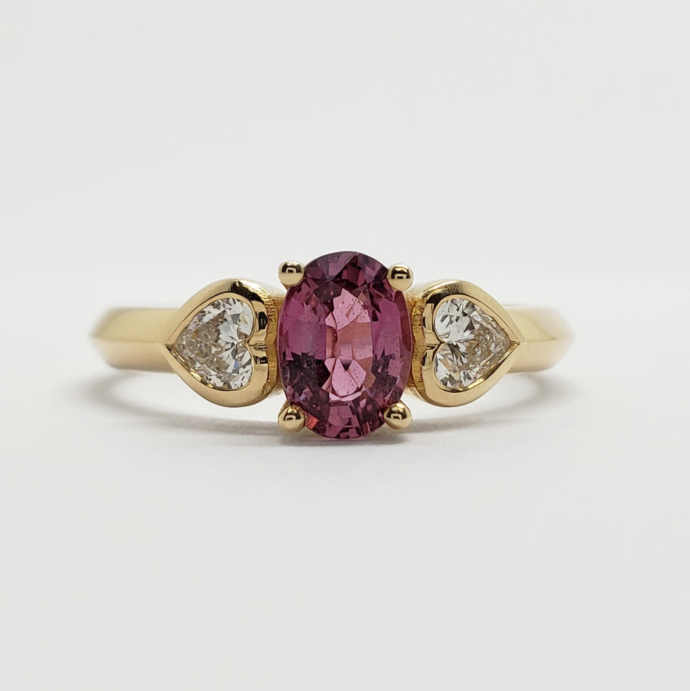 Sapphire & Diamond Engagement Ring | Era Design Vancouver Canada