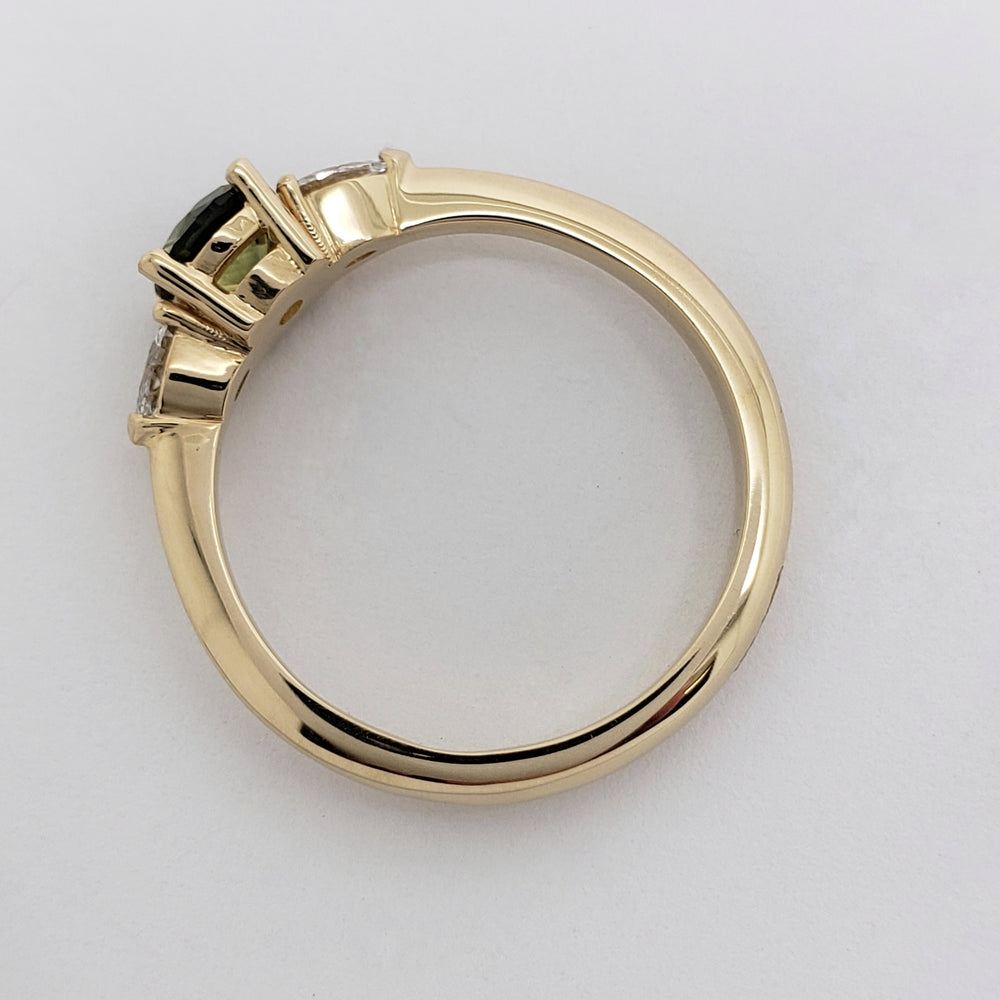 Sapphire and Diamond Engagement Ring | Era Design Vancouver Canada