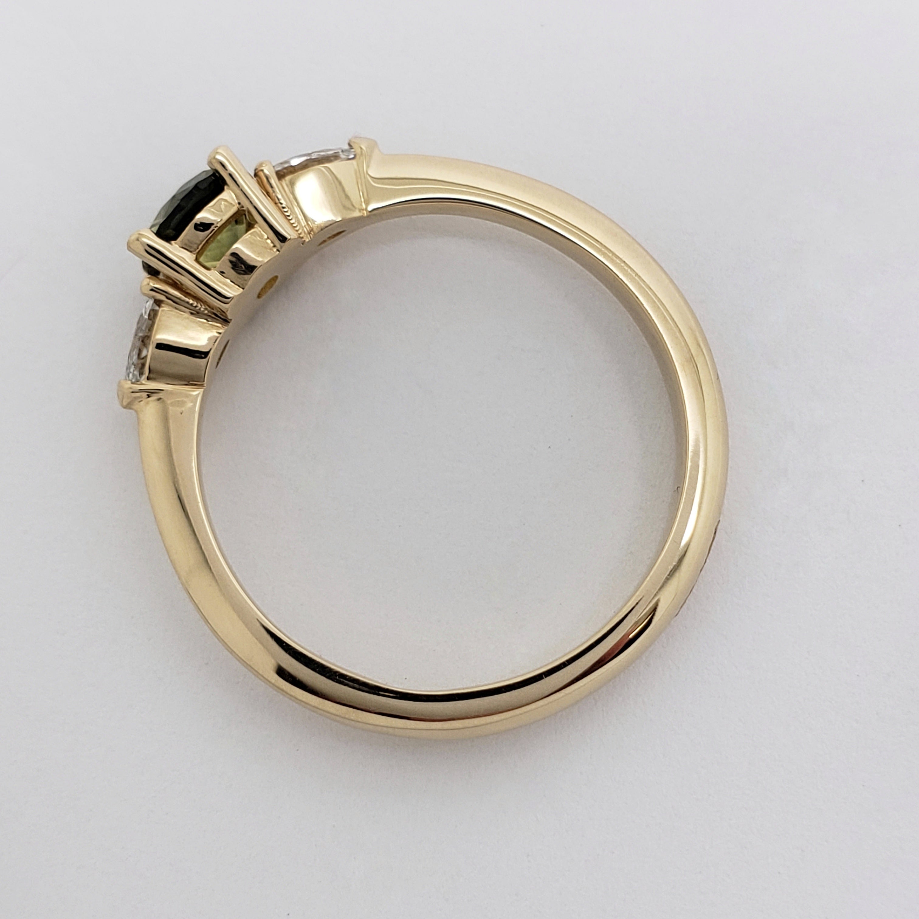 Sapphire and Diamond Engagement Ring | Era Design Vancouver Canada