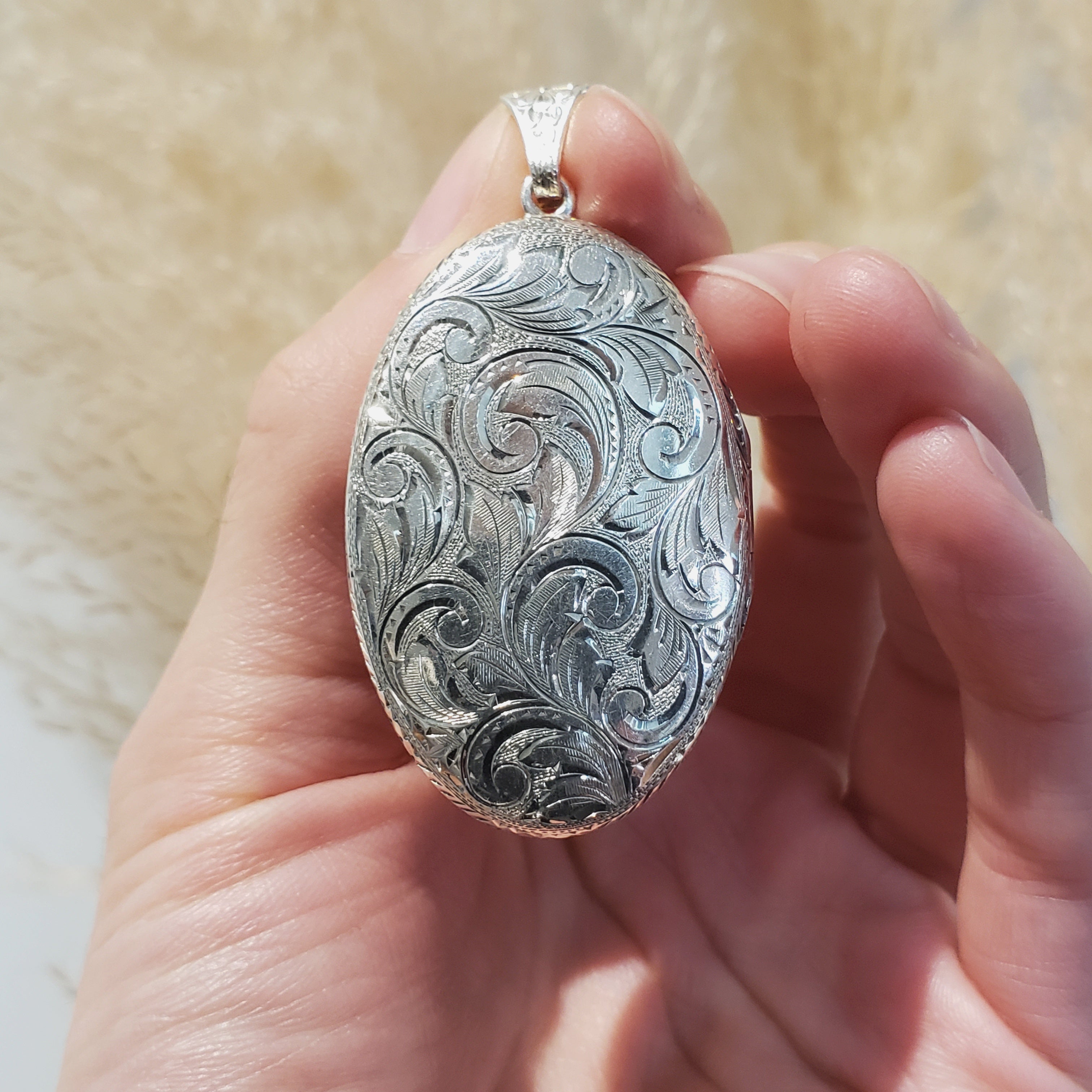Vintage Silver Locket Era Design Vancouver Canada