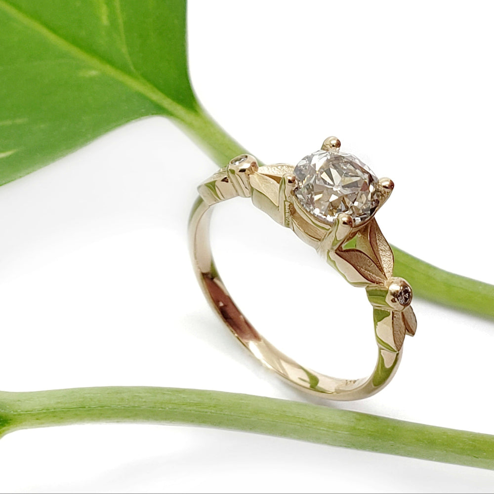 Old European Lab Diamond Engagement Ring | Era Design Vancouver Canada