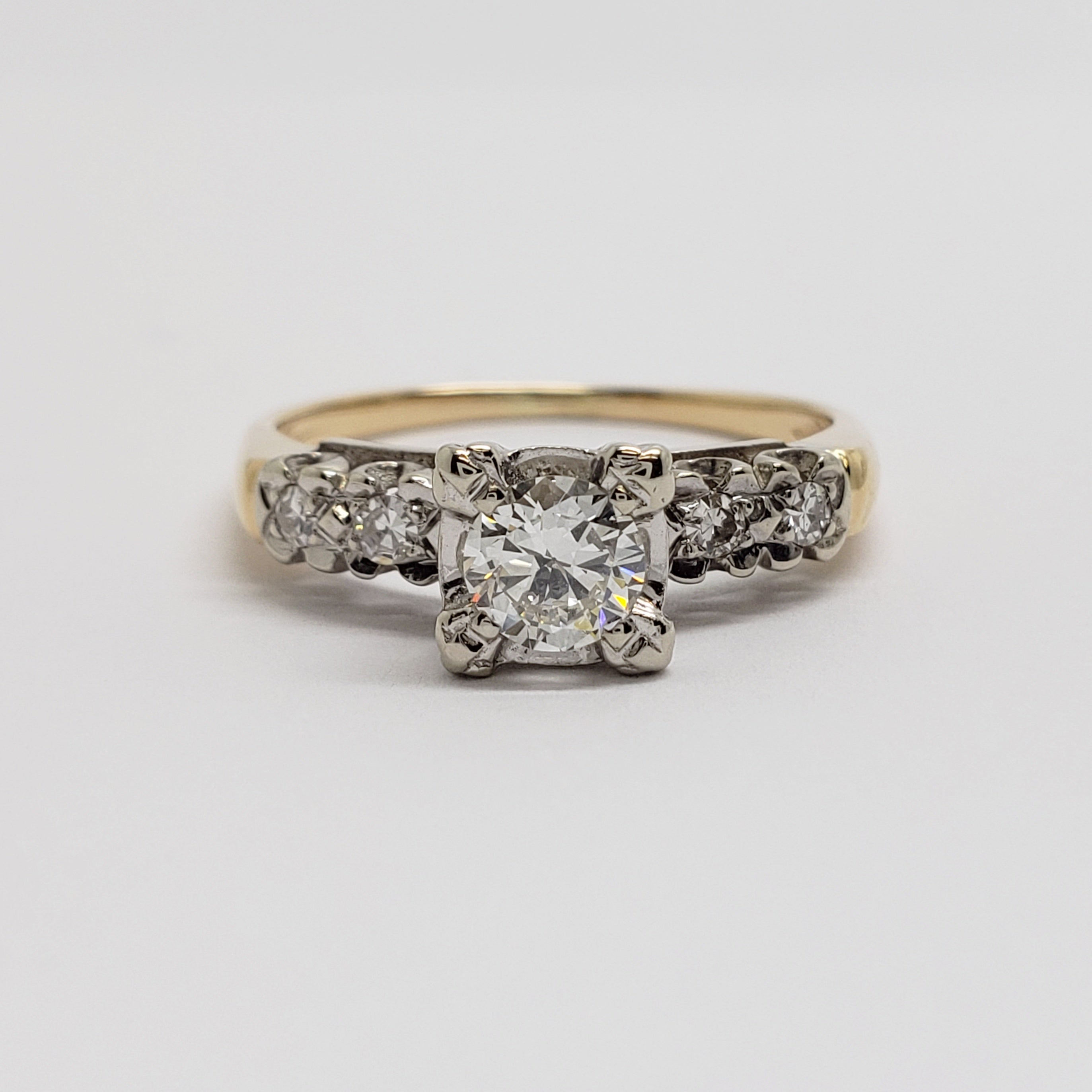 Antique Diamond Engagement Ring | Era Design Vancouver Canada