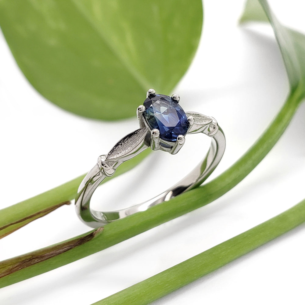Australian Sapphire Engagement Ring | Era Design Vancouver Canada