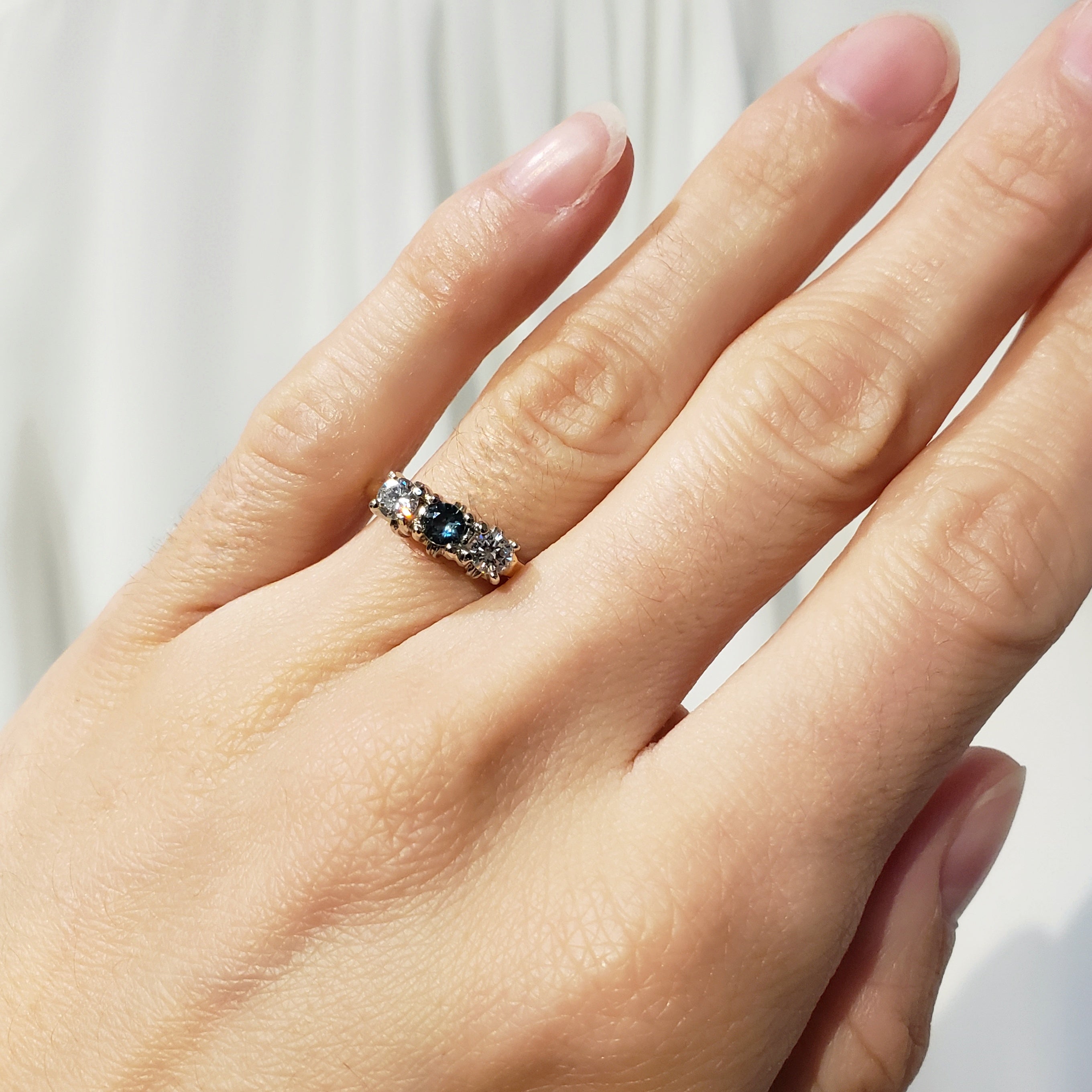 Vintage Sapphire and Diamond Ring | Era Design Vancouver Canada