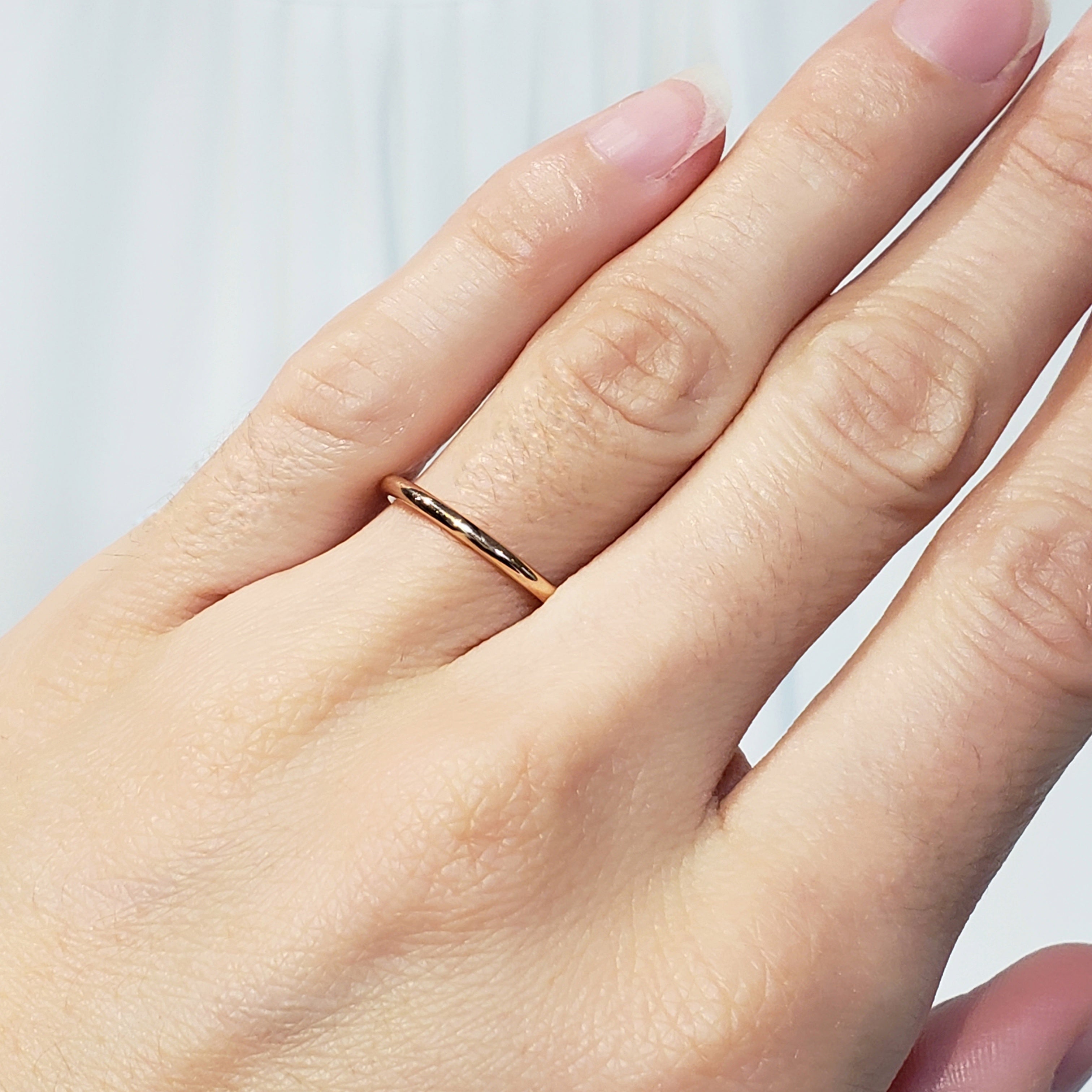 Narrow Gold Wedding Ring | Era Design Vancouver Canada