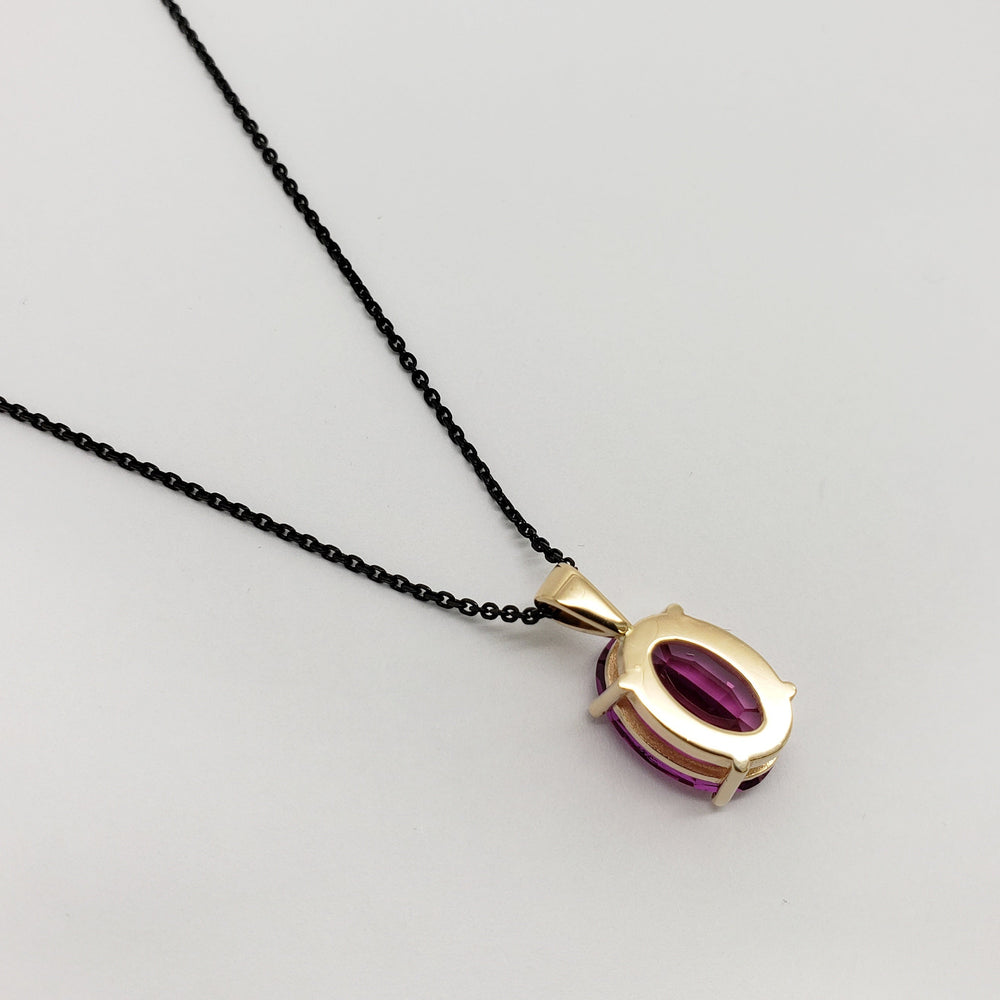 Lab Grown Sapphire Pendant | Era Design Vancouver Canada