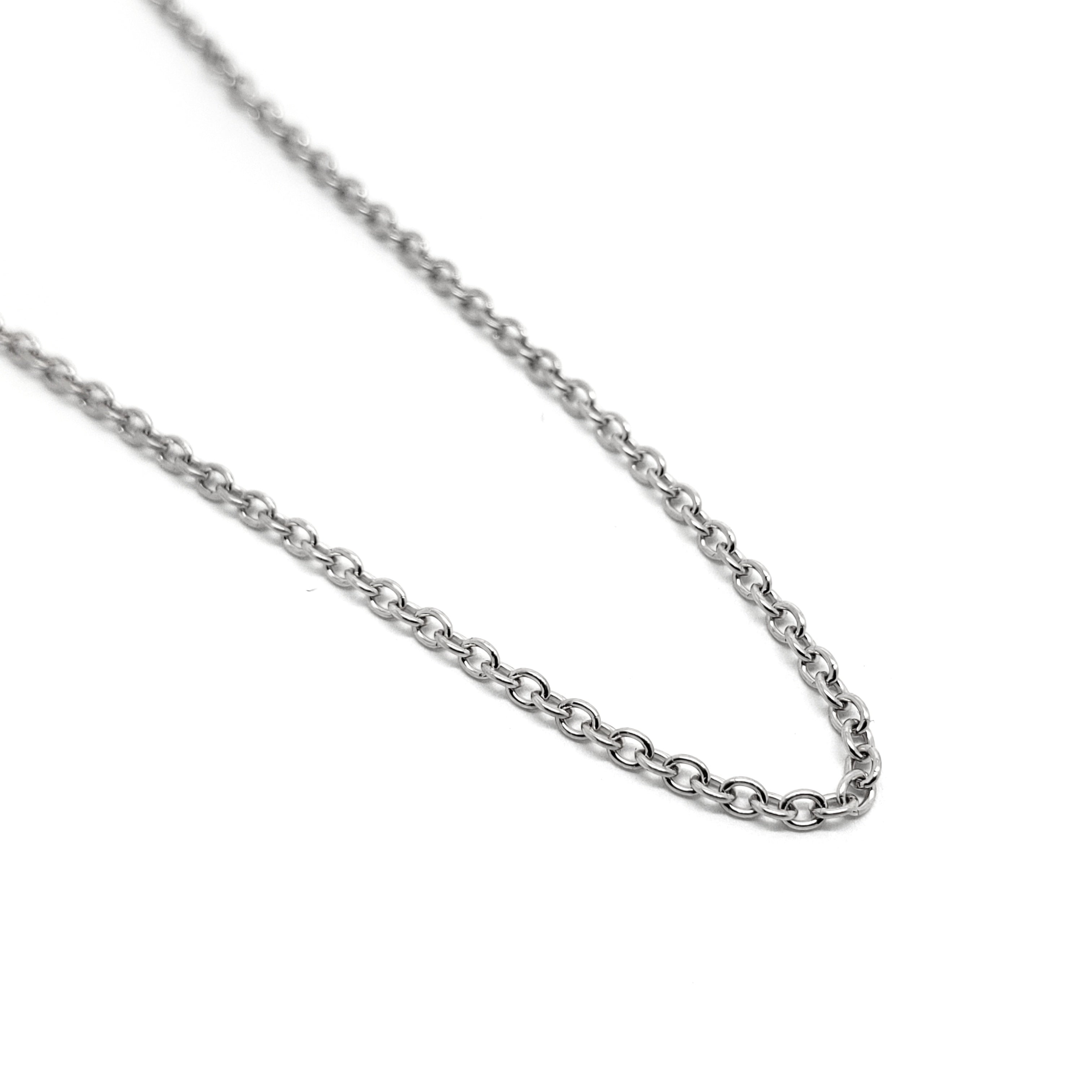 14kt White Gold Rolo Chain Era Design Vancouver Canada