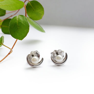Pearl Moon Earrings | Era Design Vancouver Canada