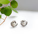 White Gold Pearl Moon Earrings | Era Design Vancouver Canada