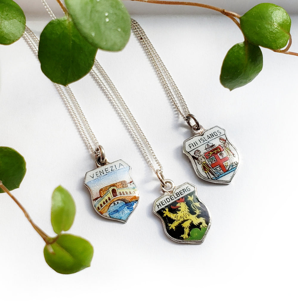 Vintage Crest Pendant Necklace | Era Design Vancouver Canada
