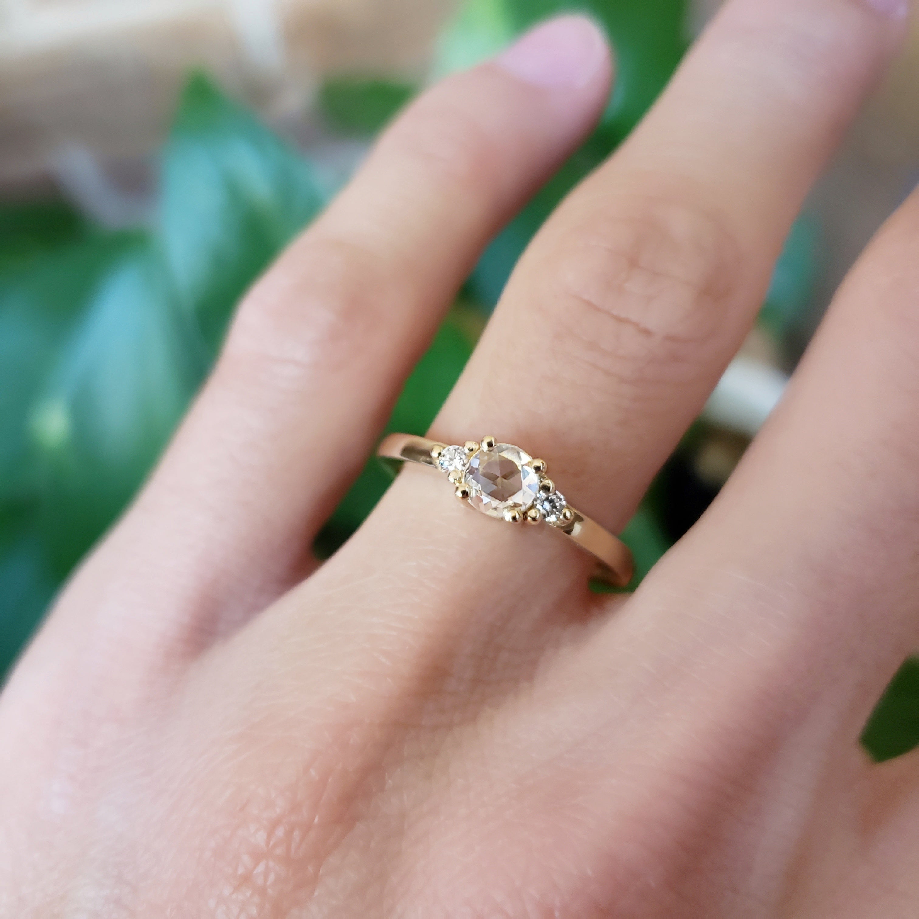 Rose Cut Diamond Engagement Ring | Era Design Vancouver Canada