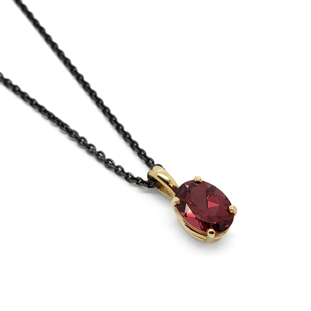 Oval Garnet Pendant