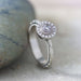 Circ Diamond and Sapphire Engagement Ring - Era Design Vancouver