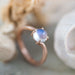14kt white gold aisha moonstone cabochon solitaire engagement ring millgrain handcrafted era design vancouver 