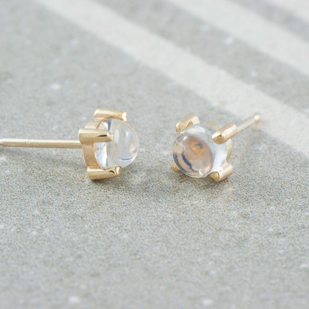 Moonstone Stud Earrings | Era Design Vancouver Canada