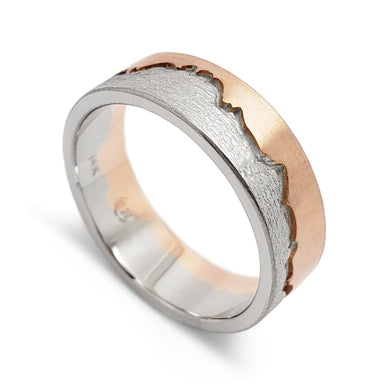 Mountain Range Wedding Ring | Era Design Vancouver Canada