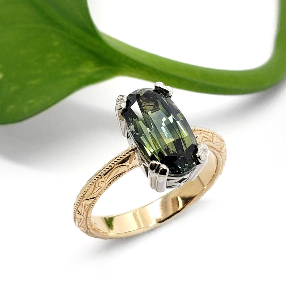 Australian Sapphire Engagement Ring | Era Design Vancouver Canada
