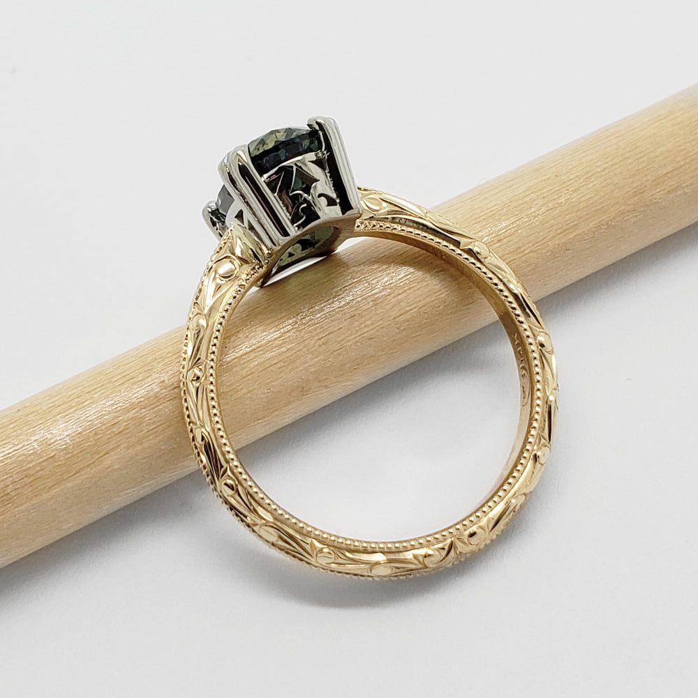 Australian Sapphire Engagement Ring | Era Design Vancouver Canada