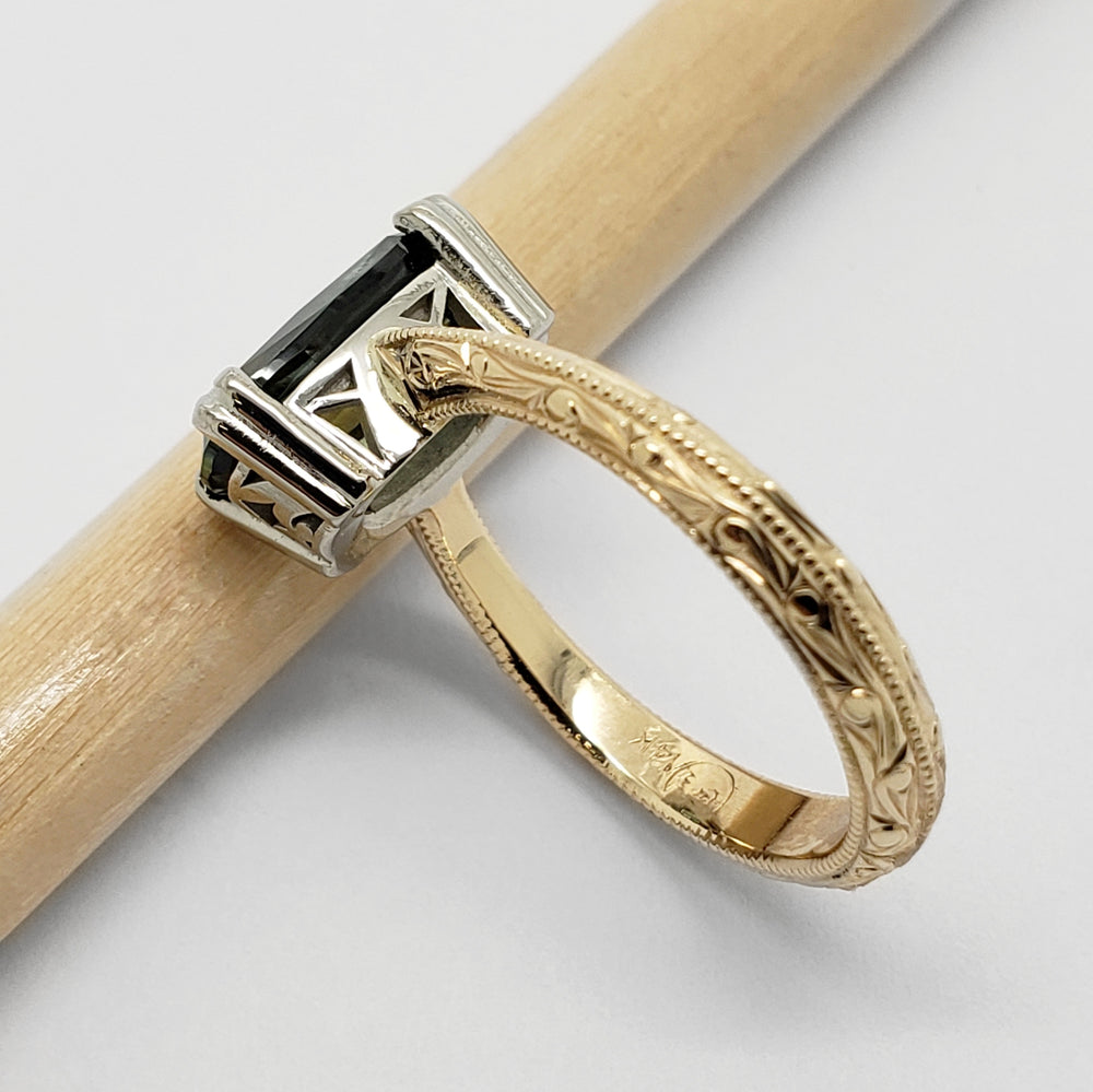 Australian Sapphire Engagement Ring | Era Design Vancouver Canada