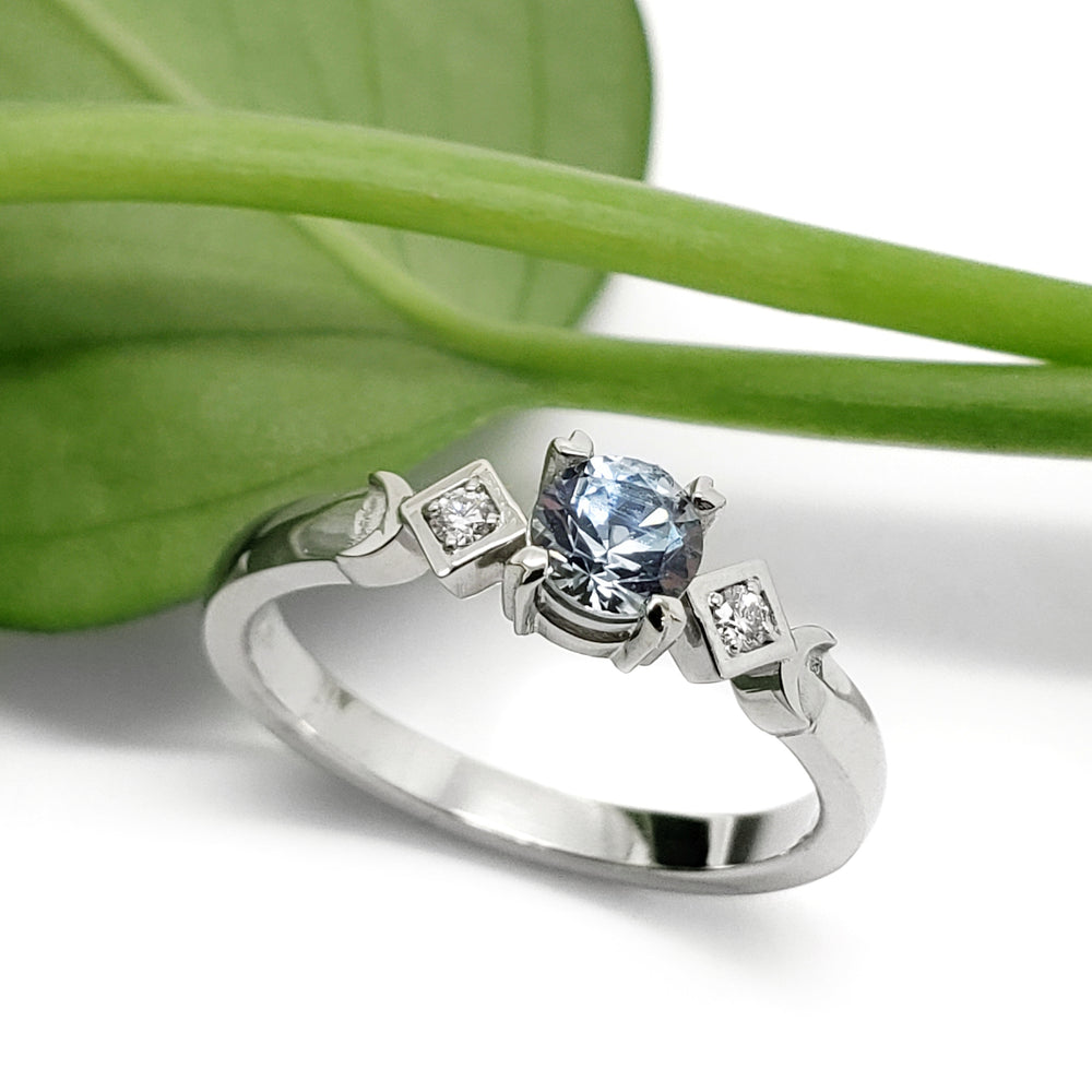 Montana Sapphire Engagement Ring | Era Design Vancouver Canada