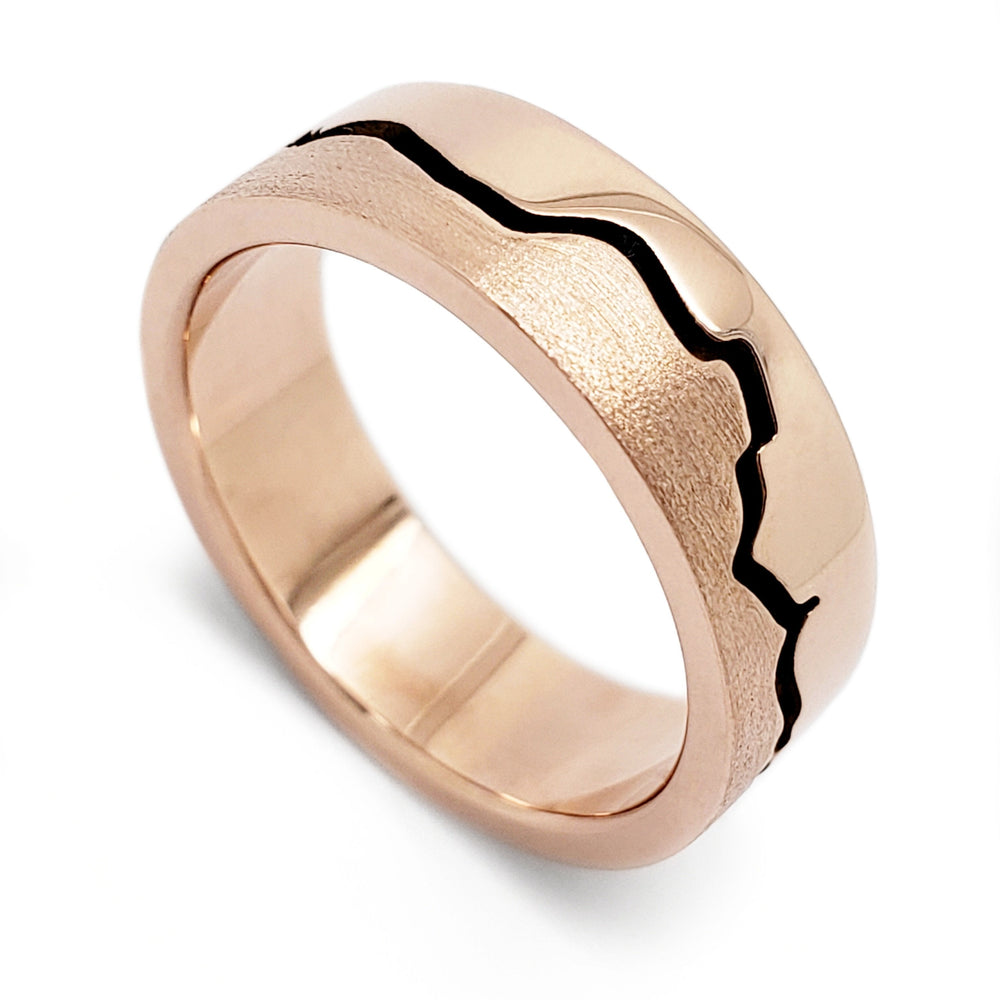 Mountain Range Wedding Ring | Era Design Vancouver Canada