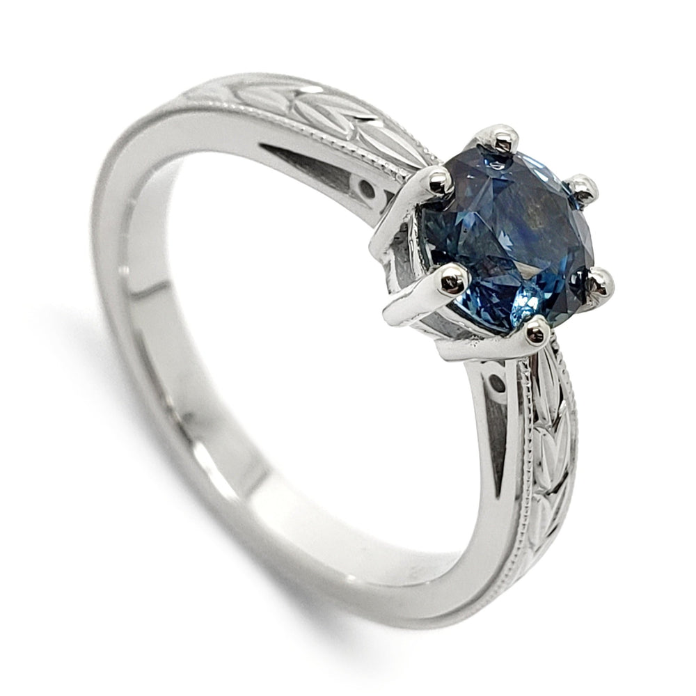 Montana Sapphire Engagement Ring | Era Design Vancouver Canada