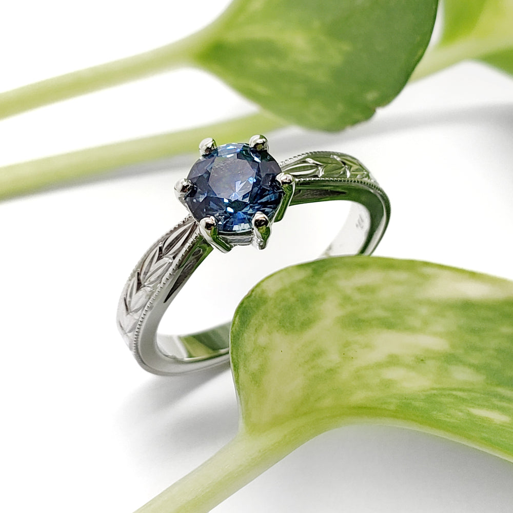 Montana Sapphire Engagement Ring | Era Design Vancouver Canada