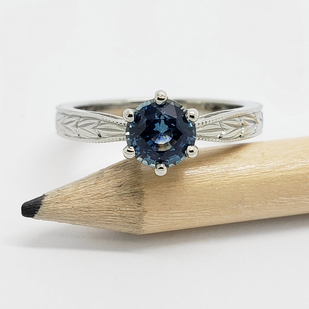 Montana Sapphire Engagement Ring | Era Design Vancouver Canada