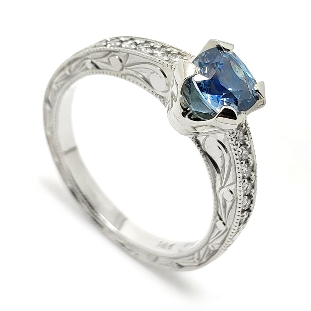 Montana Sapphire Engagement Ring | Era Design Vancouver Canada