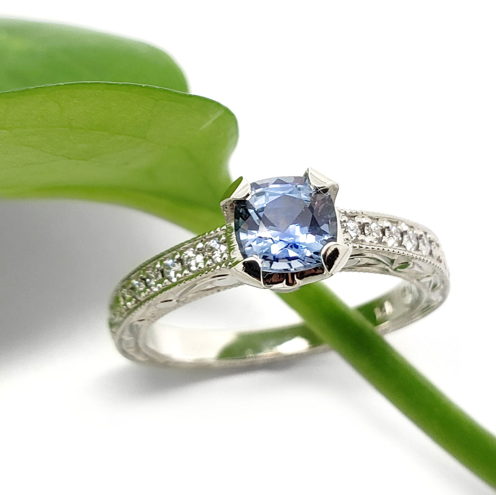 Montana Sapphire Engagement Ring | Era Design Vancouver Canada