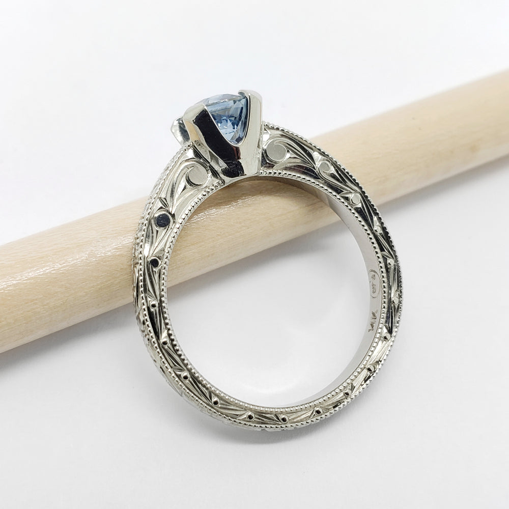 Montana Sapphire Engagement Ring | Era Design Vancouver Canada