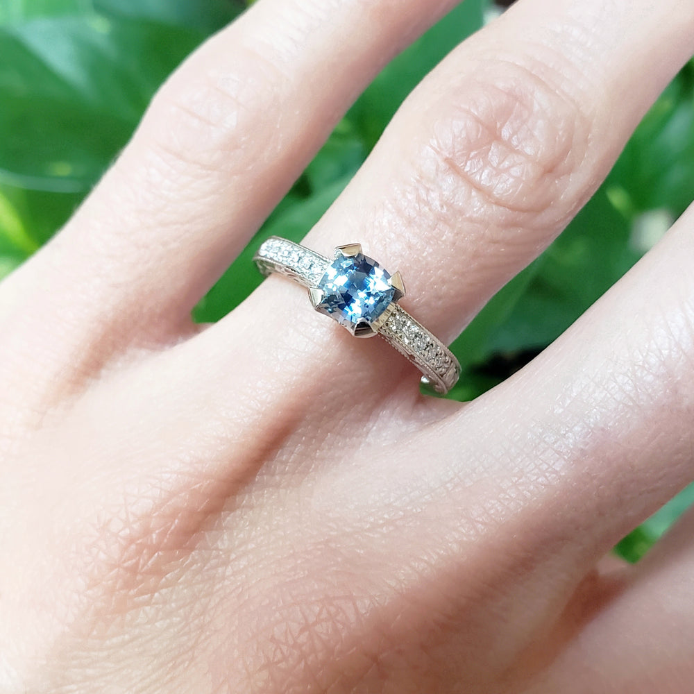 Montana Sapphire Engagement Ring | Era Design Vancouver Canada