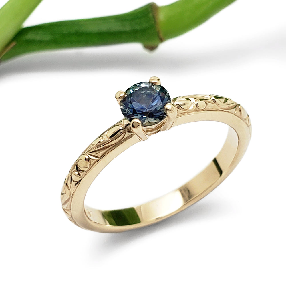 Montana Sapphire Engagement Ring | Era Design Vancouver Canada