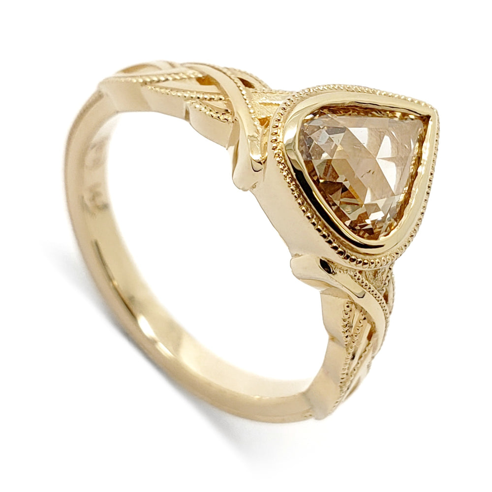 Rose Cut Diamond Engagement Ring | Era Design Vancouver Canada