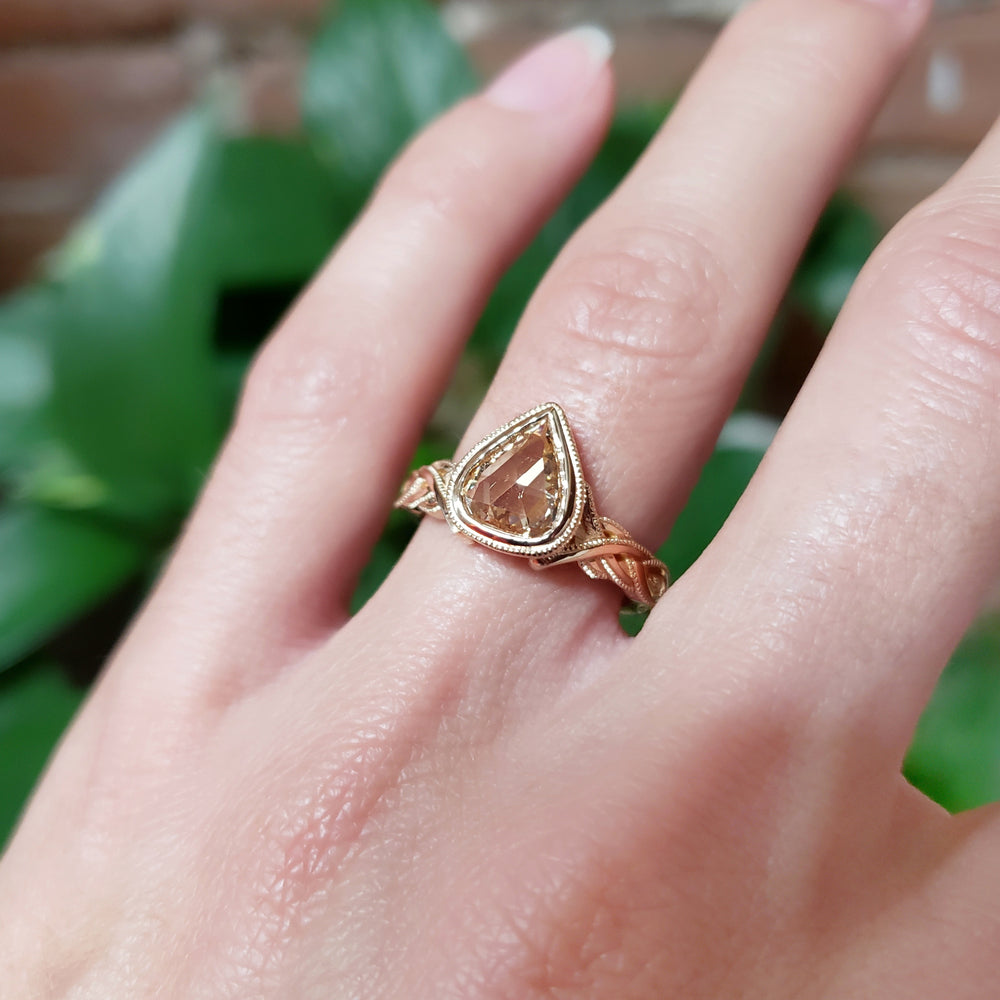 Rose Cut Diamond Engagement Ring | Era Design Vancouver Canada