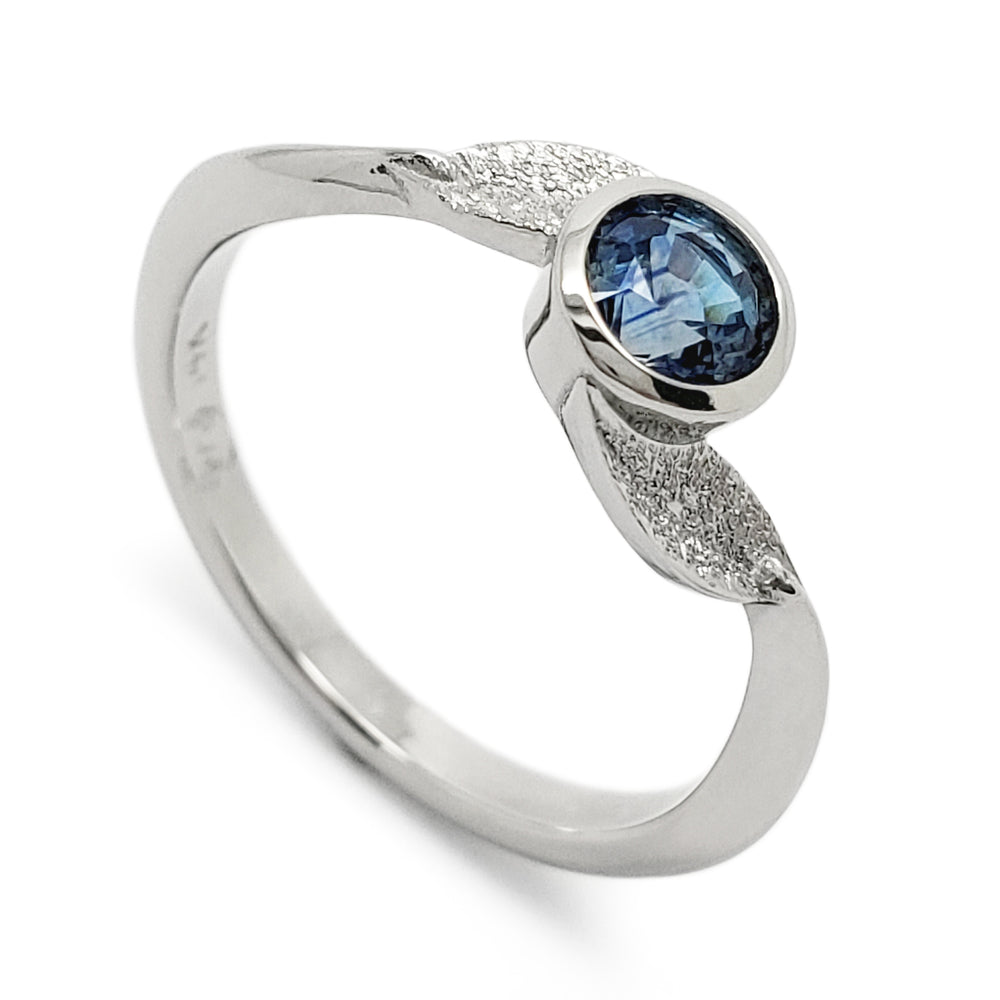 Montana Sapphire Engagement Ring | Era Design Vancouver Canada